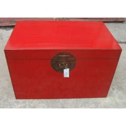 Coffre rouge chinois 83 cm