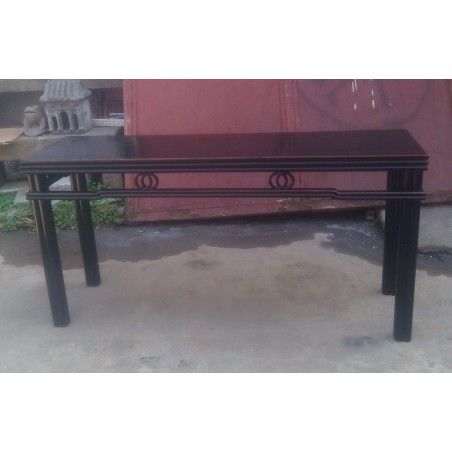 Black laquered console table. Ming style 170 cm