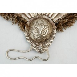 Silberner Miao Fächer