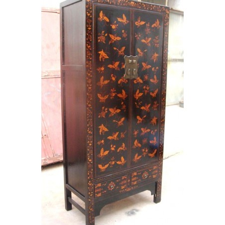 Armoire chinoise aux papillons 80cm